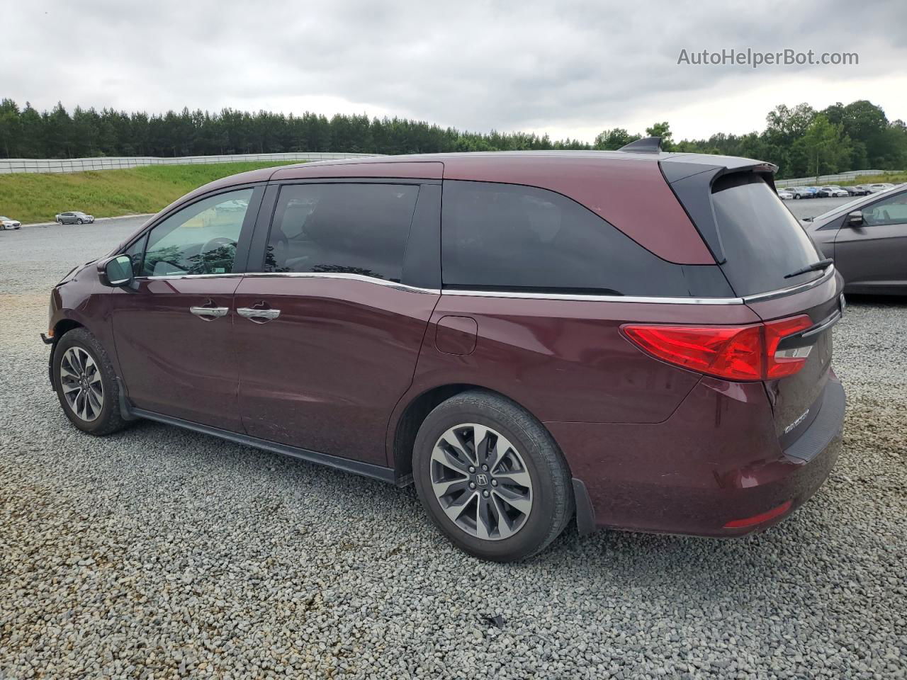 2021 Honda Odyssey Exl Burgundy vin: 5FNRL6H73MB026618