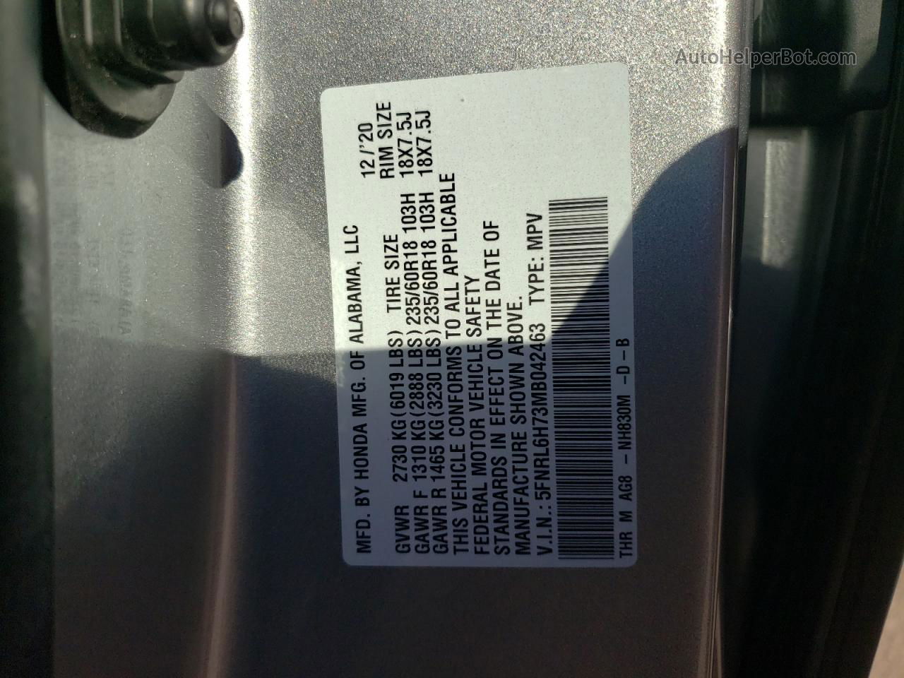 2021 Honda Odyssey Exl Silver vin: 5FNRL6H73MB042463