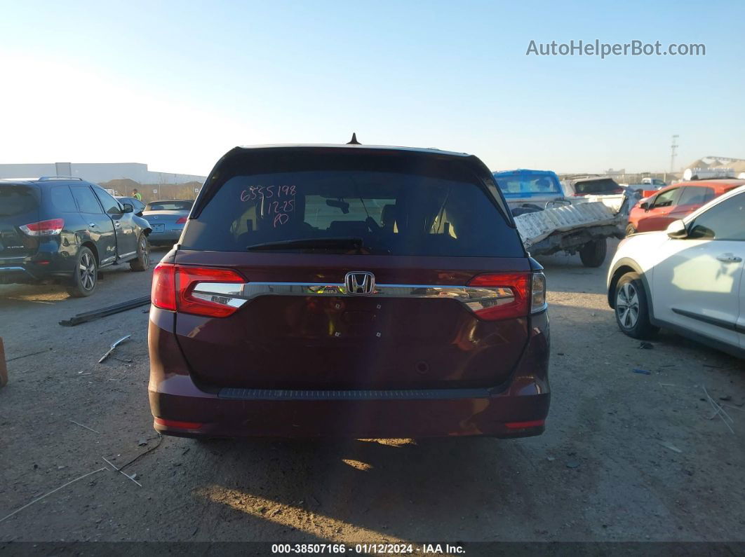 2019 Honda Odyssey Ex-l Burgundy vin: 5FNRL6H74KB024258