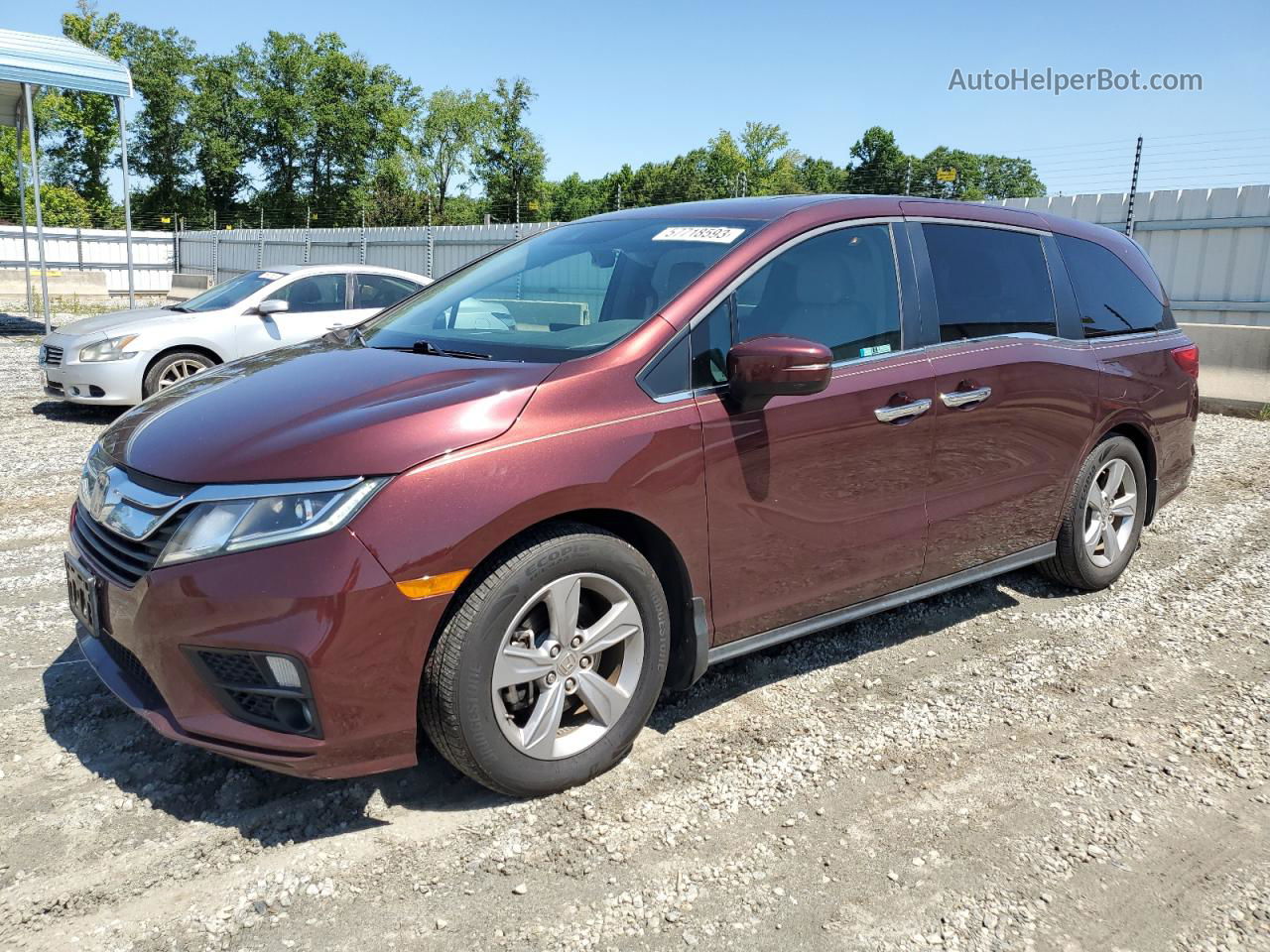 2019 Honda Odyssey Exl Red vin: 5FNRL6H74KB045868