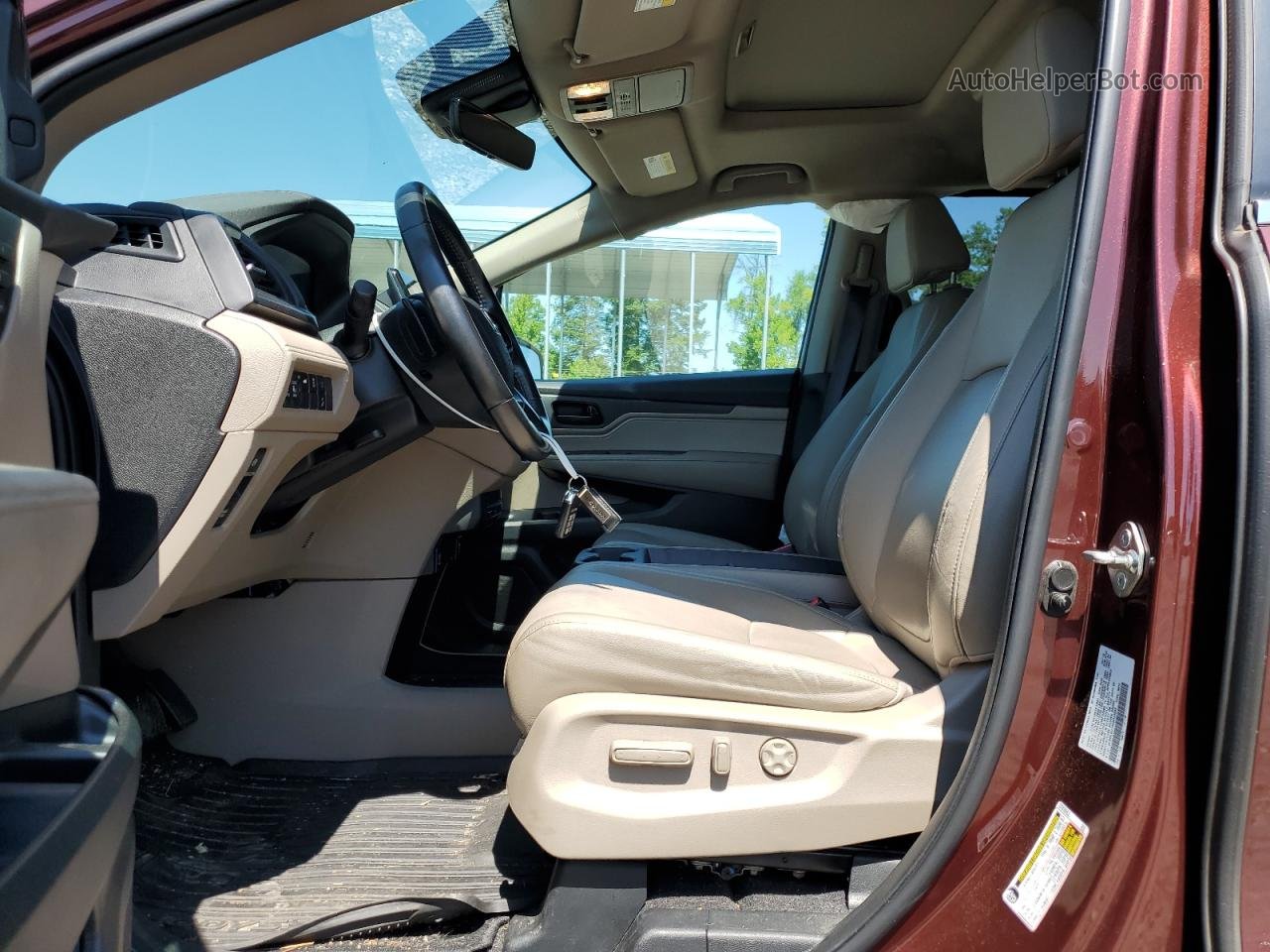2019 Honda Odyssey Exl Red vin: 5FNRL6H74KB045868