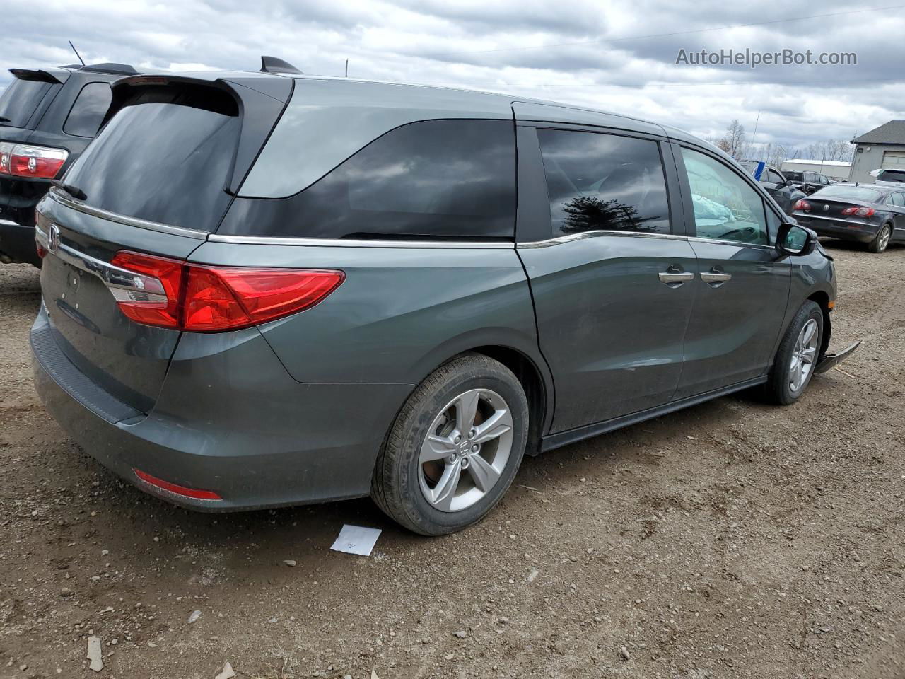 2019 Honda Odyssey Exl Gray vin: 5FNRL6H74KB088946