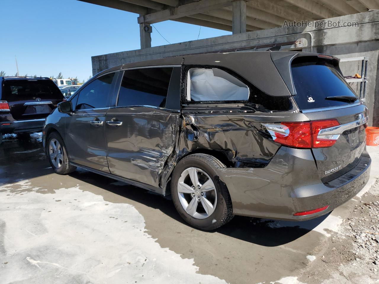 2019 Honda Odyssey Exl Gray vin: 5FNRL6H74KB115272