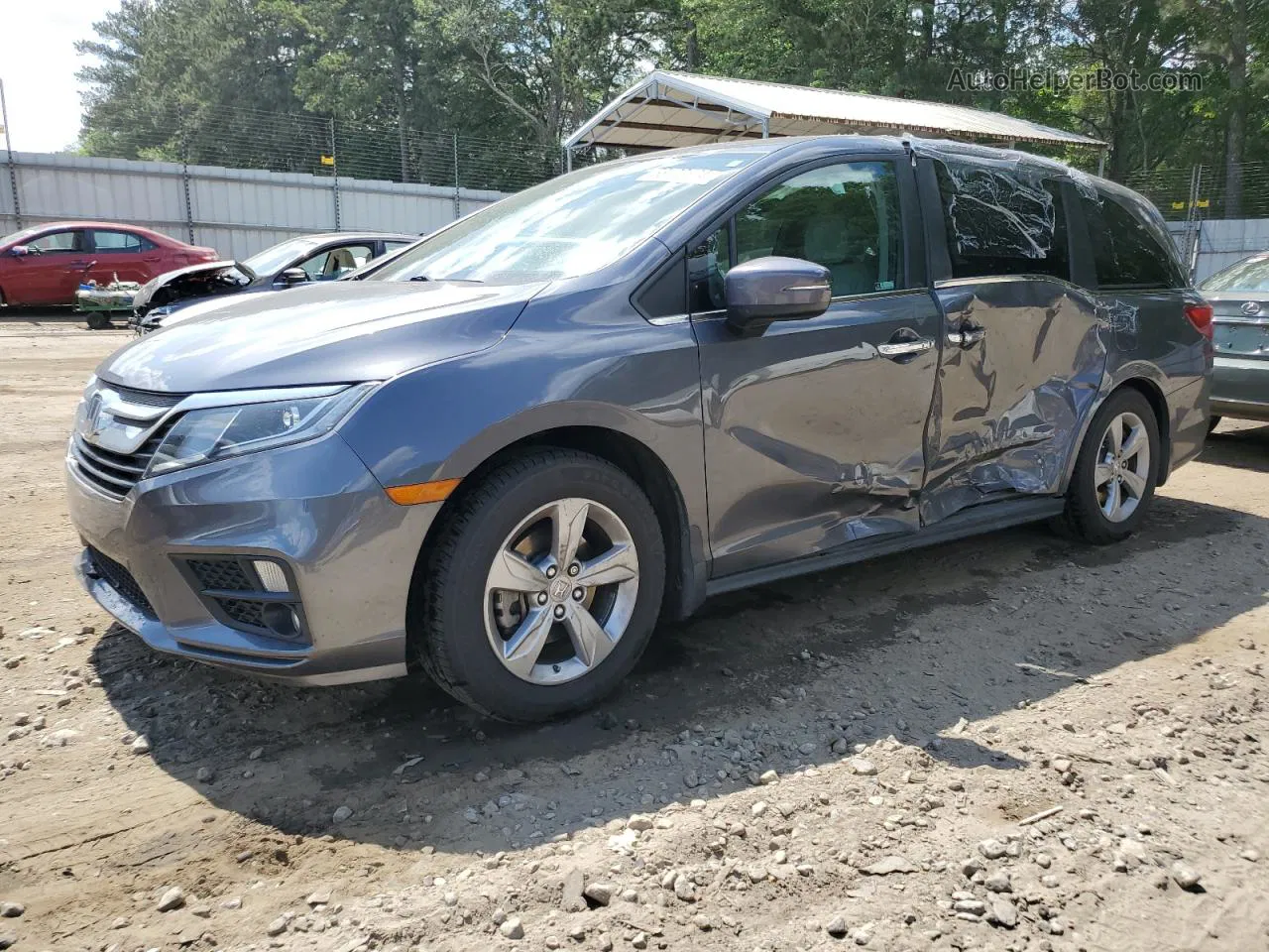 2020 Honda Odyssey Exl Gray vin: 5FNRL6H74LB014606