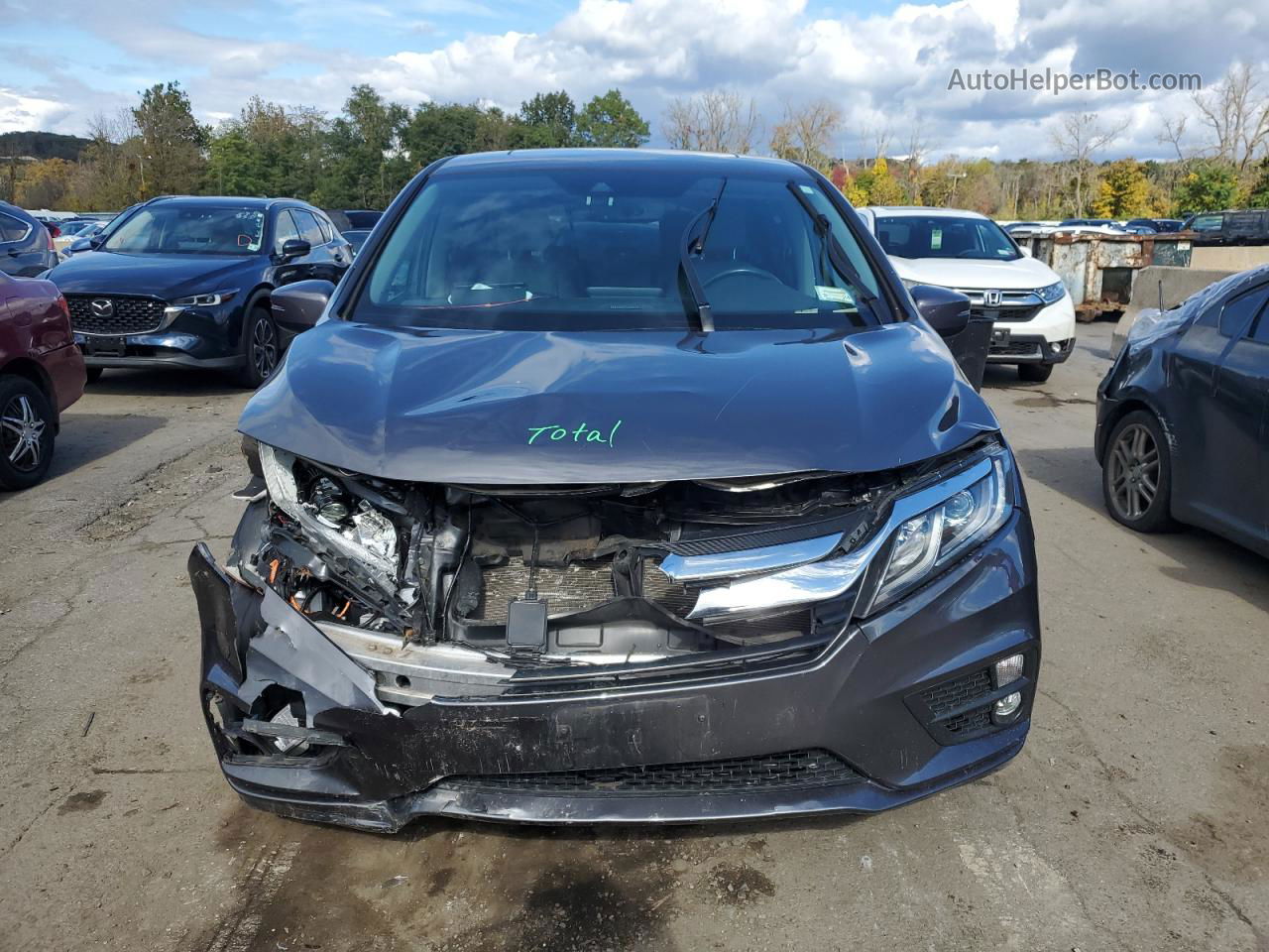 2020 Honda Odyssey Exl Gray vin: 5FNRL6H74LB025248