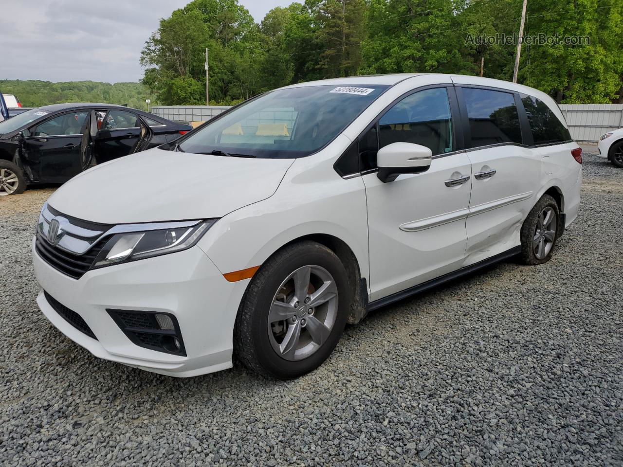 2020 Honda Odyssey Exl White vin: 5FNRL6H74LB060100