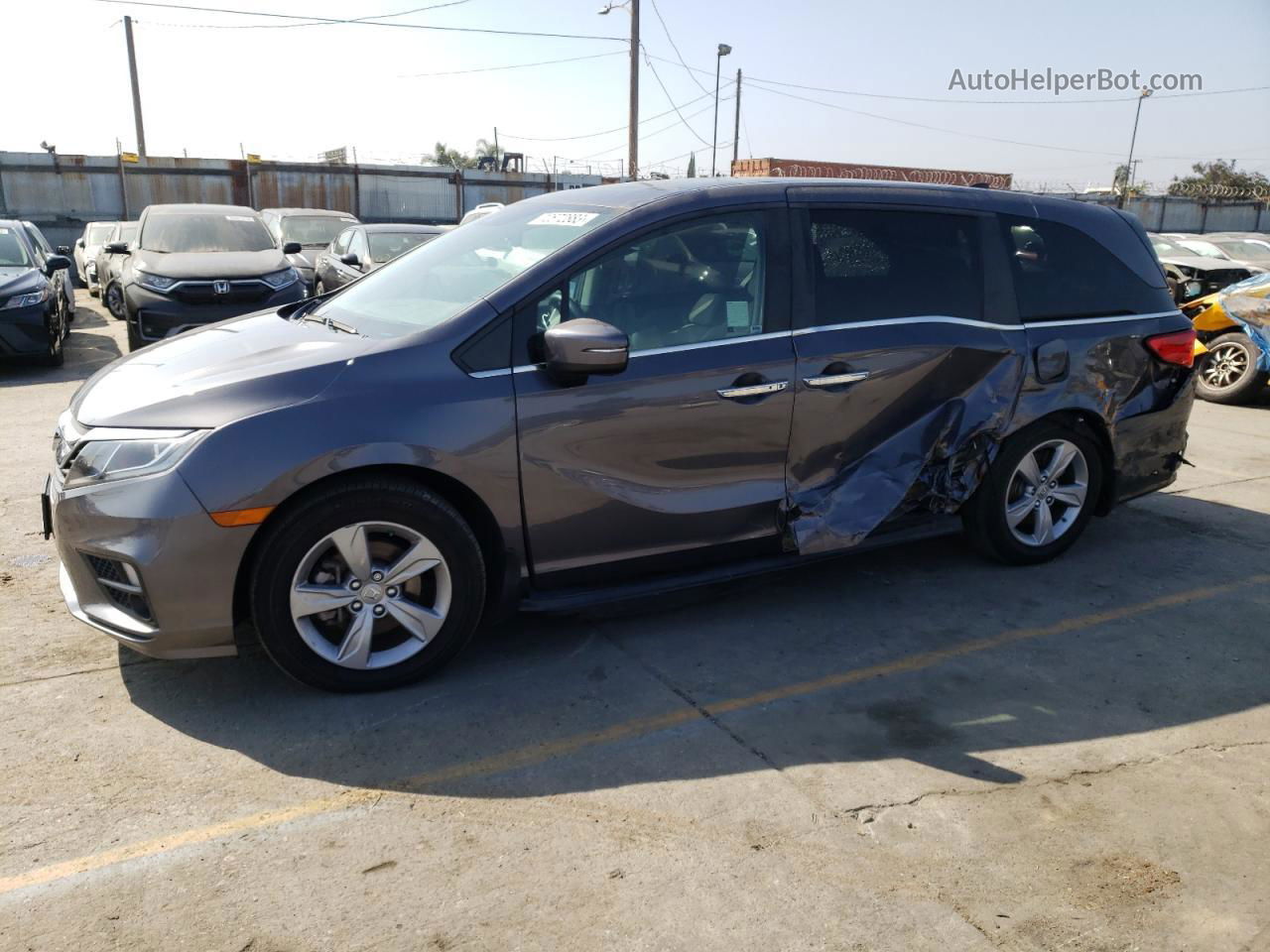 2020 Honda Odyssey Exl Gray vin: 5FNRL6H74LB068052