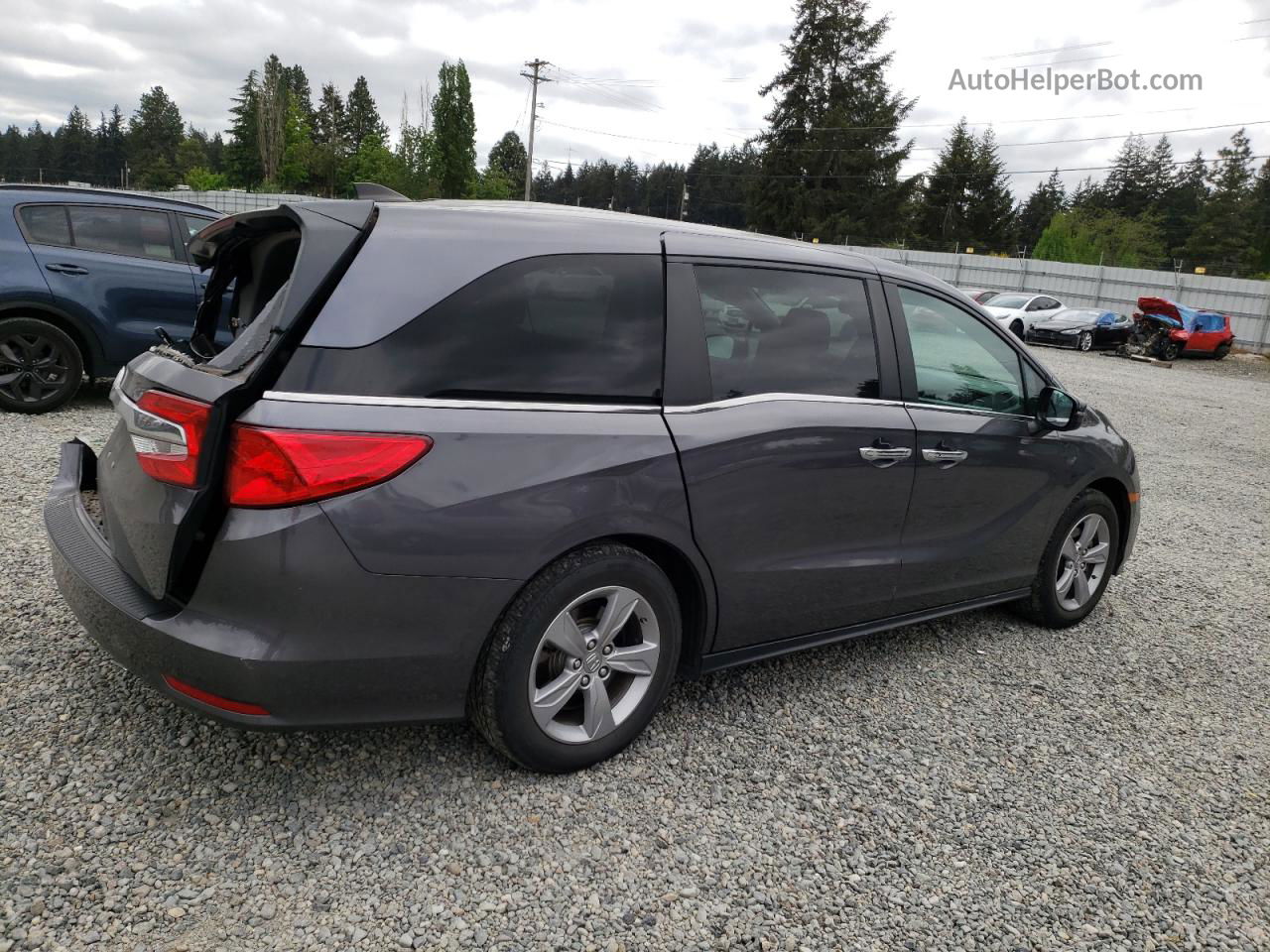 2020 Honda Odyssey Exl Серебряный vin: 5FNRL6H74LB068679