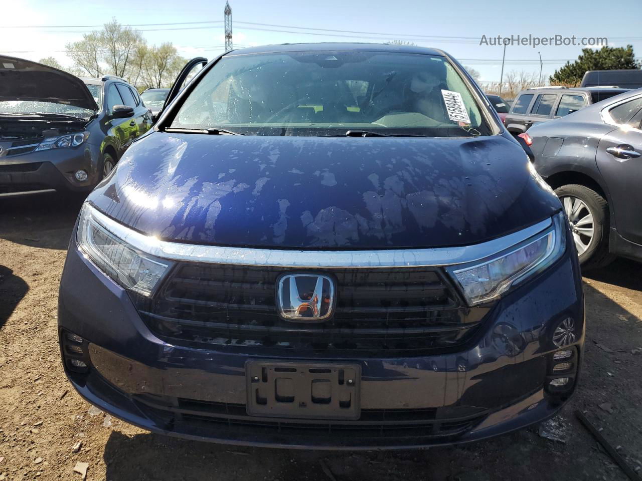 2021 Honda Odyssey Exl Blue vin: 5FNRL6H74MB011674