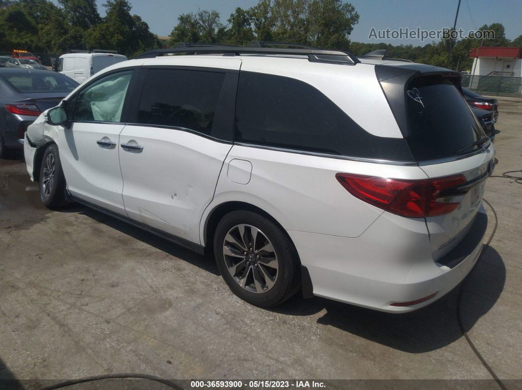 2021 Honda Odyssey Ex-l White vin: 5FNRL6H74MB014767