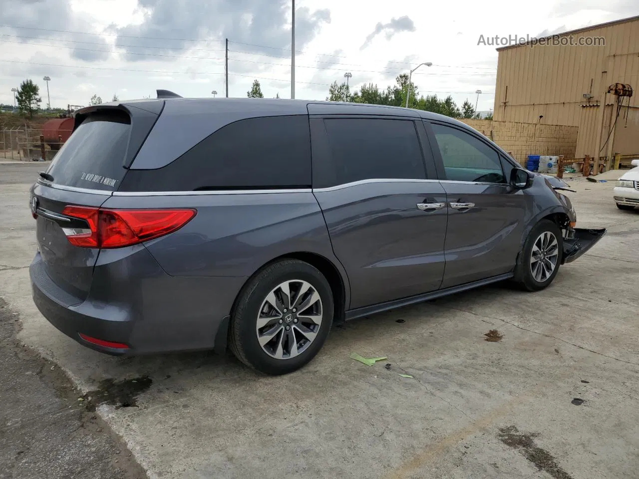 2021 Honda Odyssey Exl Gray vin: 5FNRL6H74MB034033