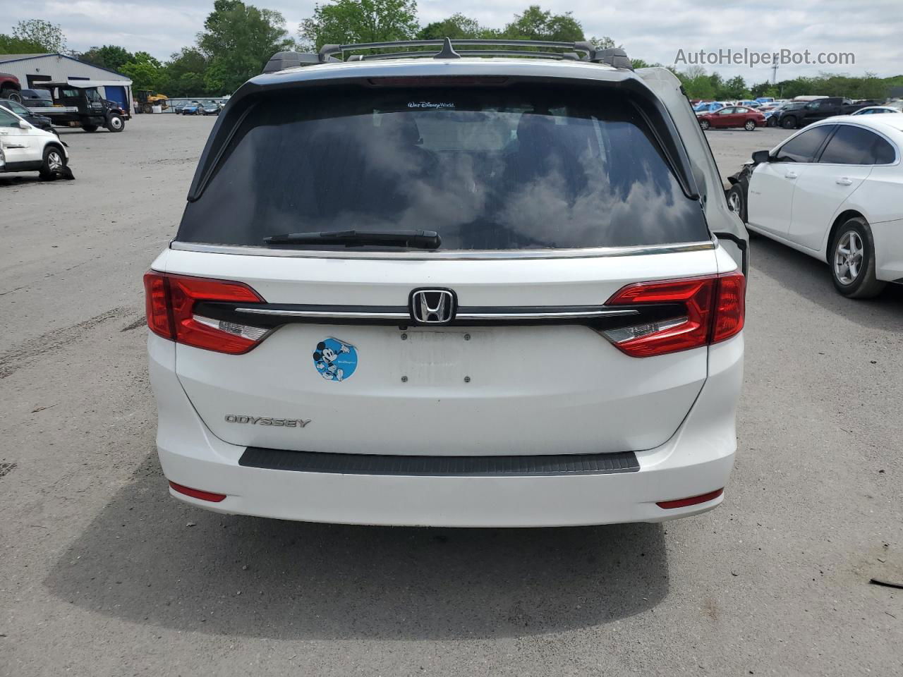 2021 Honda Odyssey Exl White vin: 5FNRL6H74MB035974