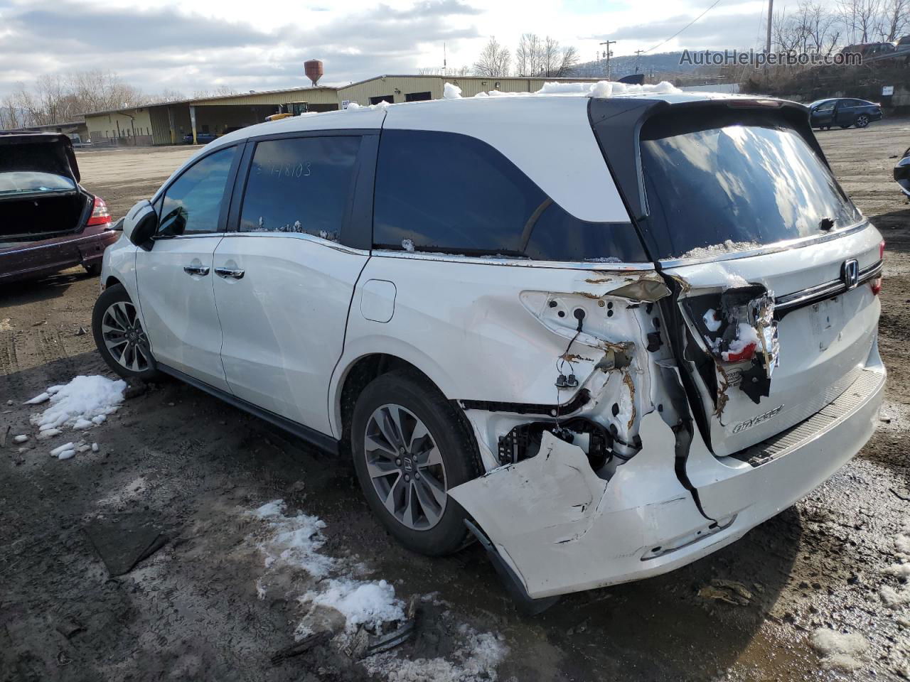 2021 Honda Odyssey Exl Белый vin: 5FNRL6H74MB040110