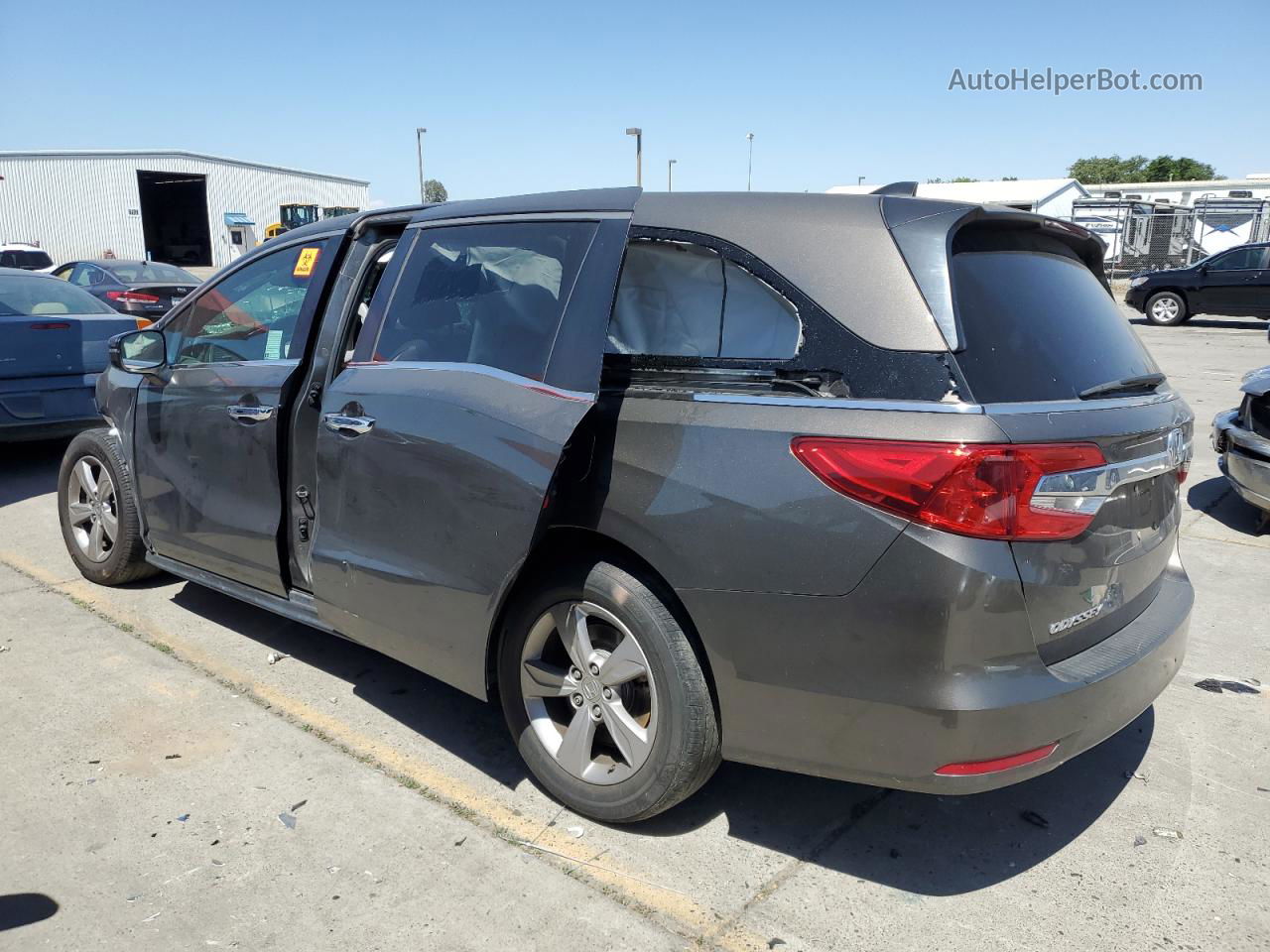 2019 Honda Odyssey Exl Gray vin: 5FNRL6H75KB061951