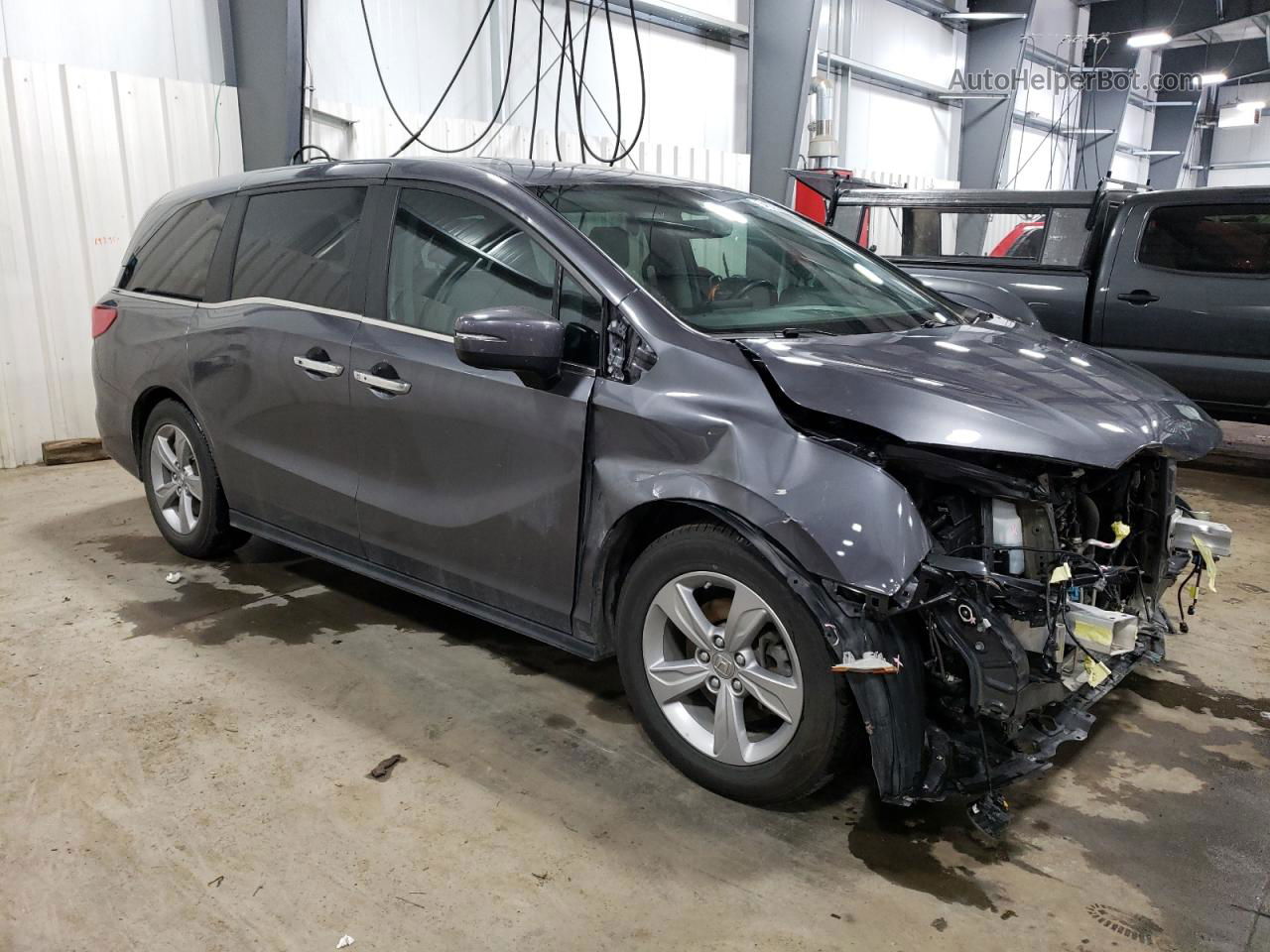 2019 Honda Odyssey Exl Gray vin: 5FNRL6H75KB102823