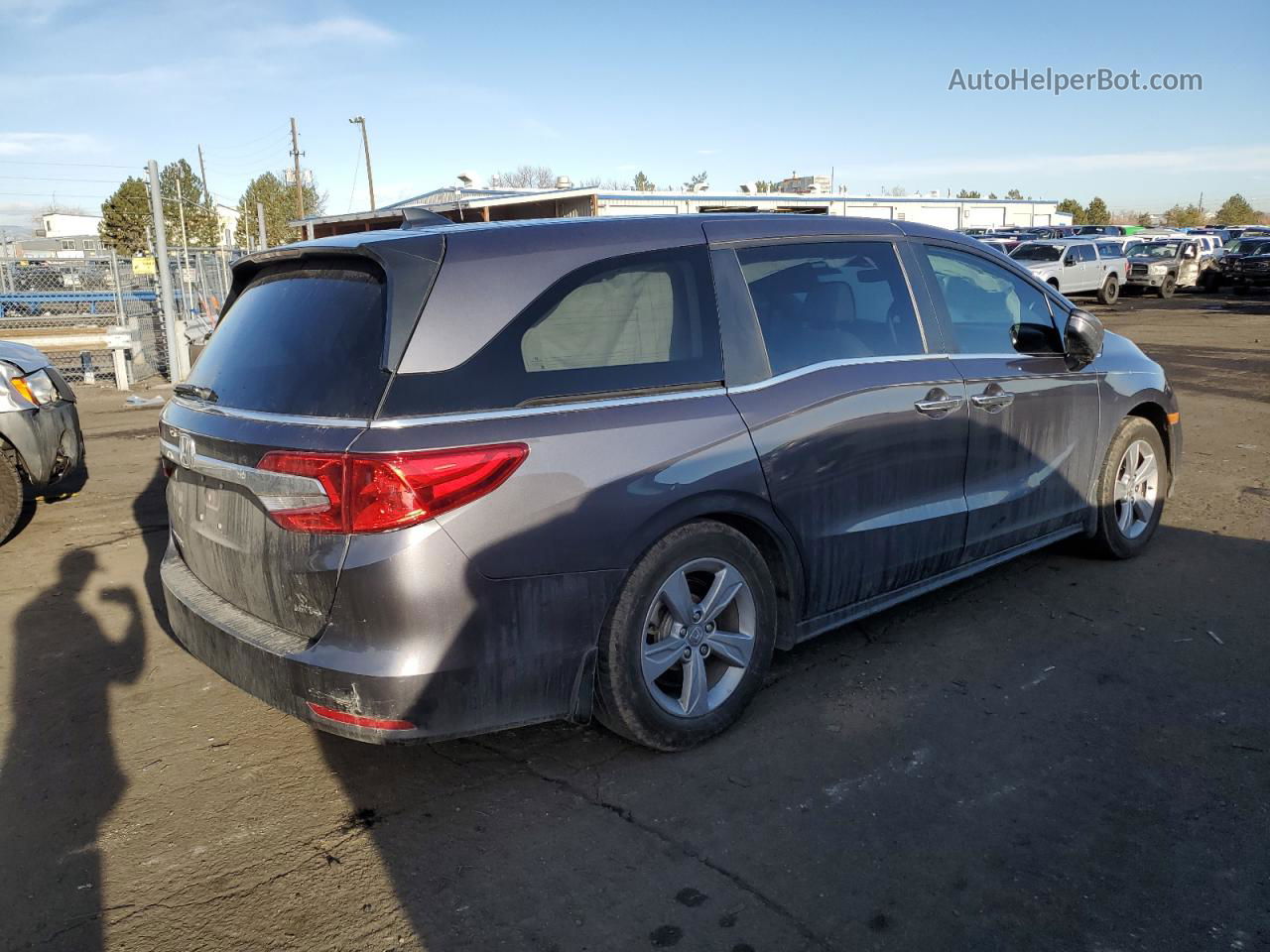 2019 Honda Odyssey Exl Gray vin: 5FNRL6H75KB126829