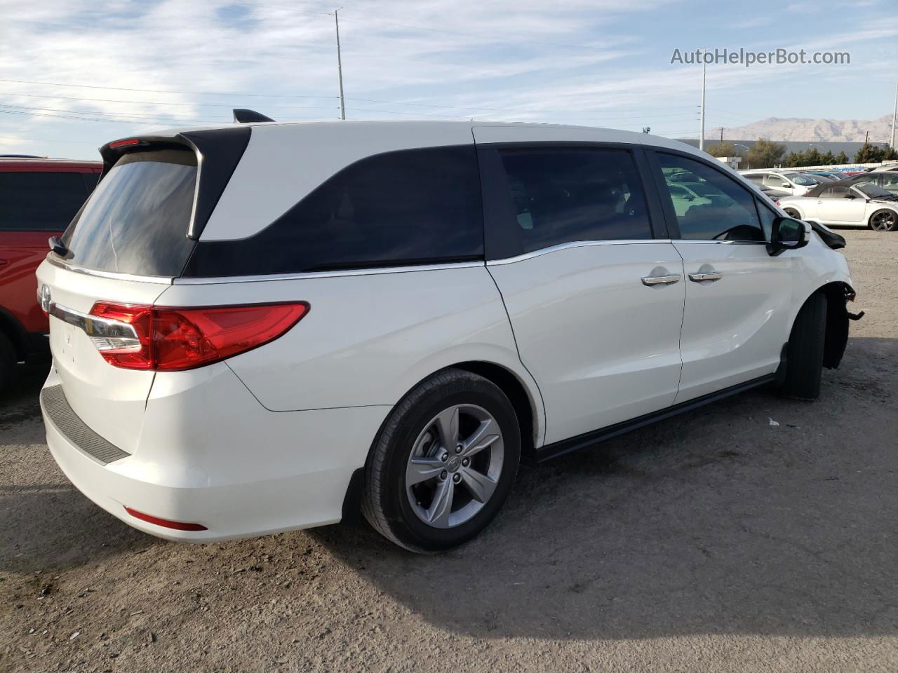 2020 Honda Odyssey Exl White vin: 5FNRL6H75LB008572