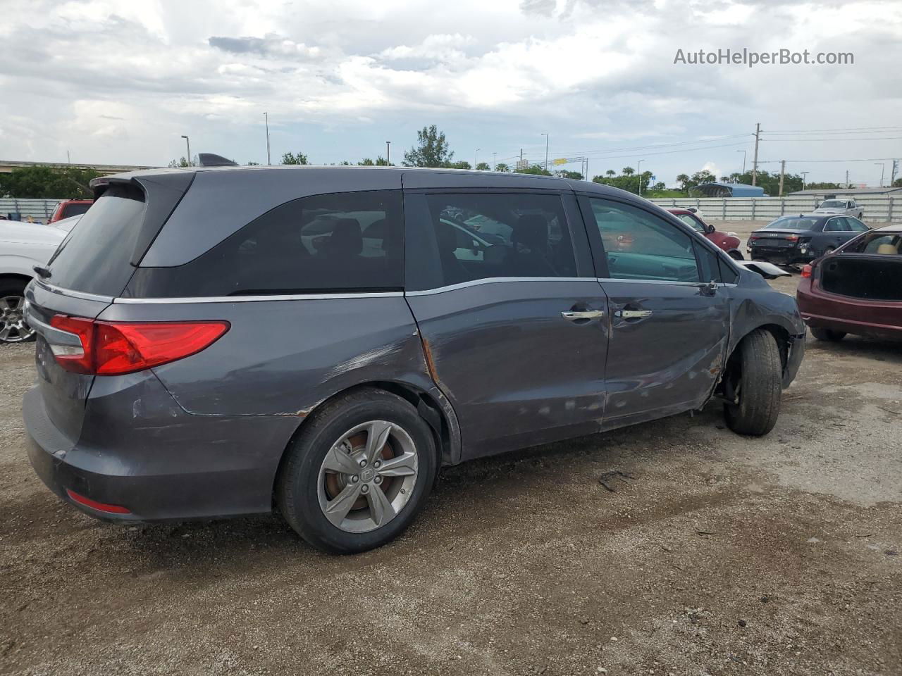 2020 Honda Odyssey Exl Gray vin: 5FNRL6H75LB032368