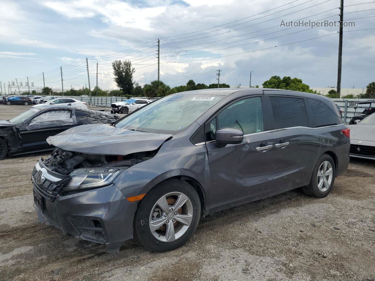 2020 Honda Odyssey Exl Gray vin: 5FNRL6H75LB032368