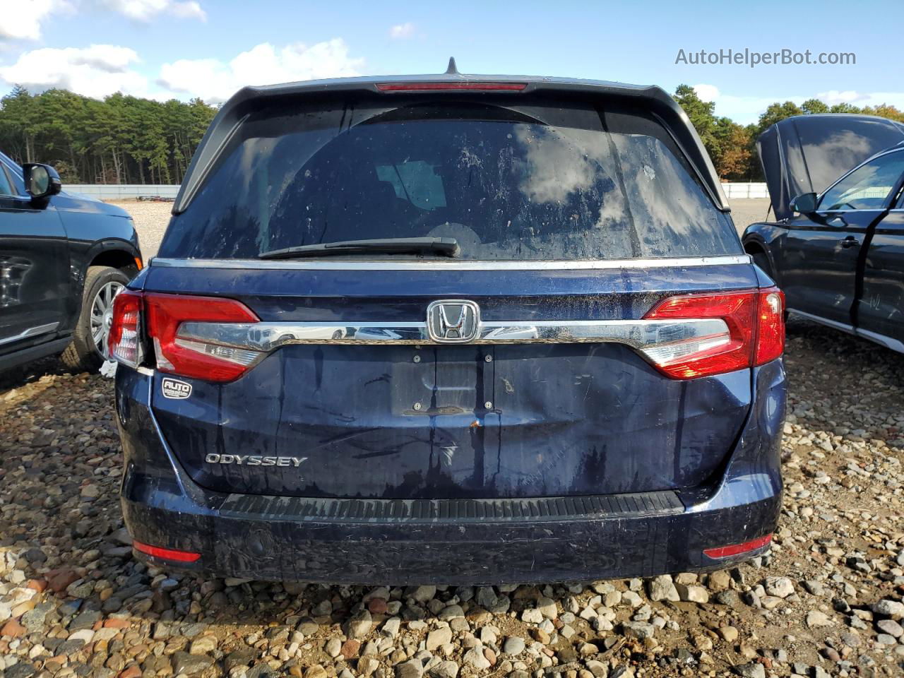 2020 Honda Odyssey Exl Blue vin: 5FNRL6H75LB039207