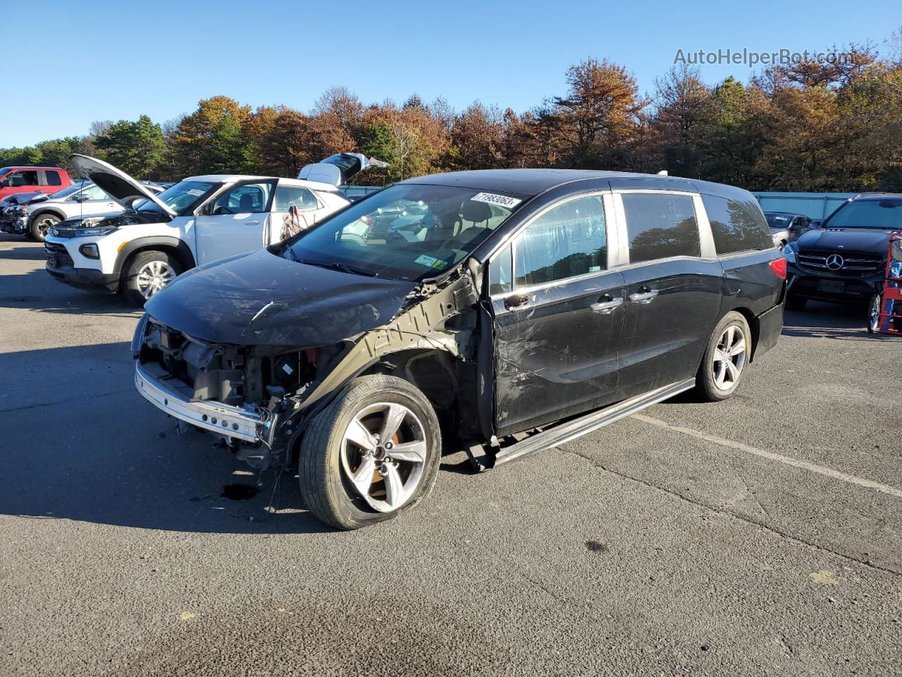 2020 Honda Odyssey Exl Black vin: 5FNRL6H75LB042642