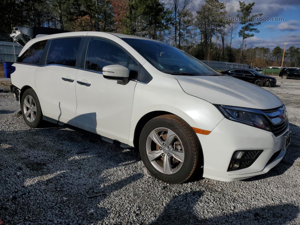 2020 Honda Odyssey Exl White vin: 5FNRL6H75LB047615