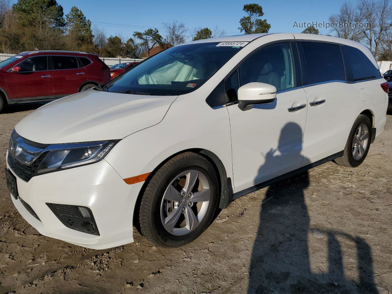 2020 Honda Odyssey Exl White vin: 5FNRL6H75LB054581