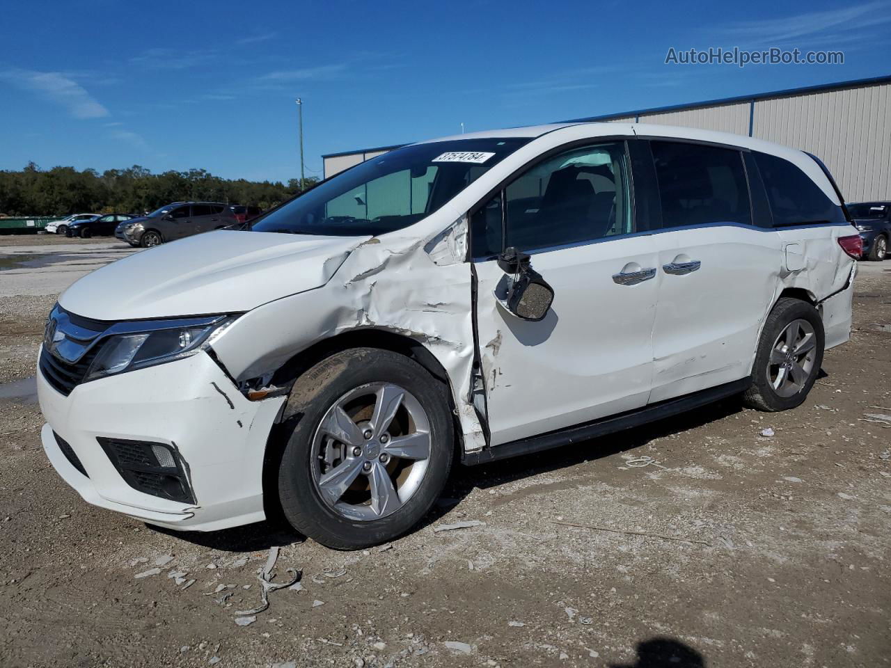 2020 Honda Odyssey Exl White vin: 5FNRL6H75LB069002