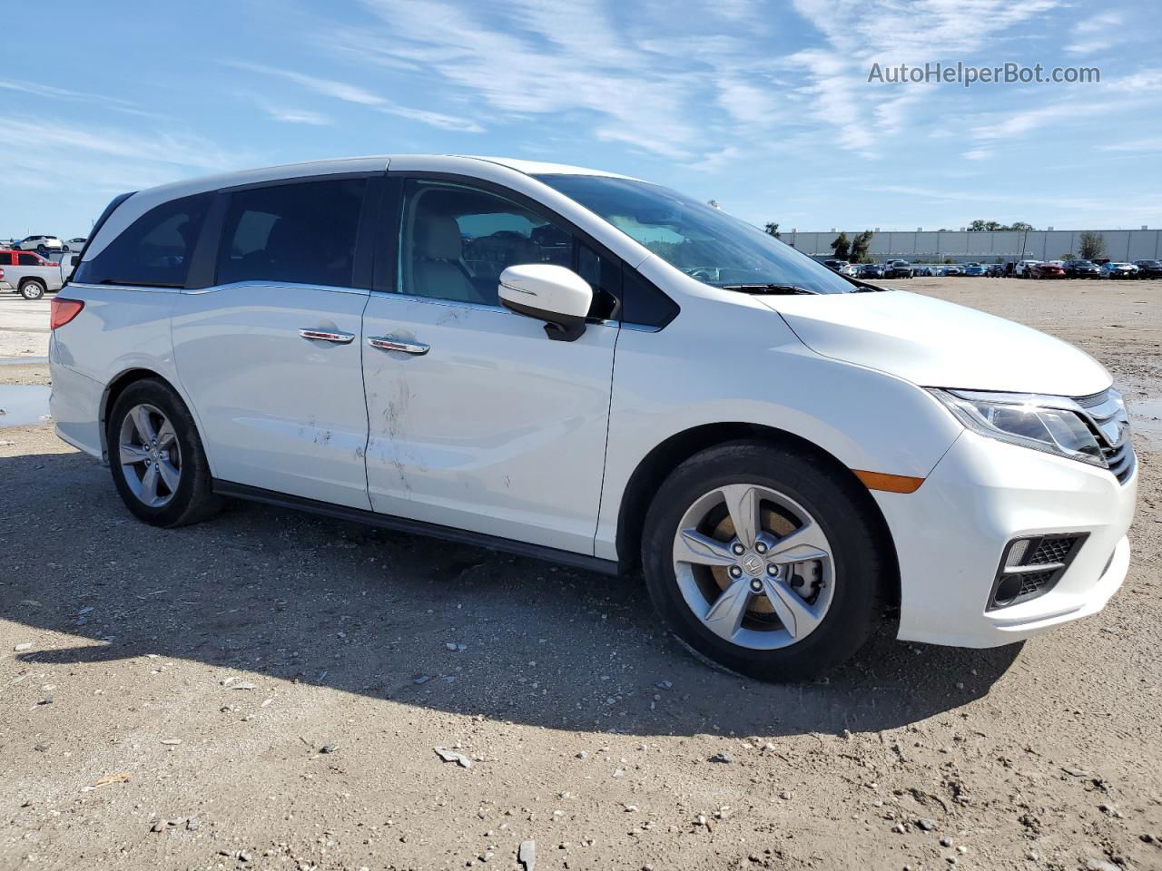 2020 Honda Odyssey Exl White vin: 5FNRL6H75LB069002