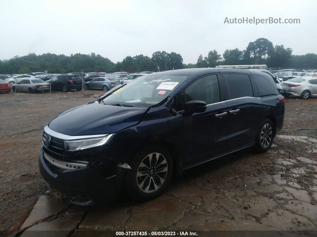 2021 Honda Odyssey Ex-l Blue vin: 5FNRL6H75MB034087