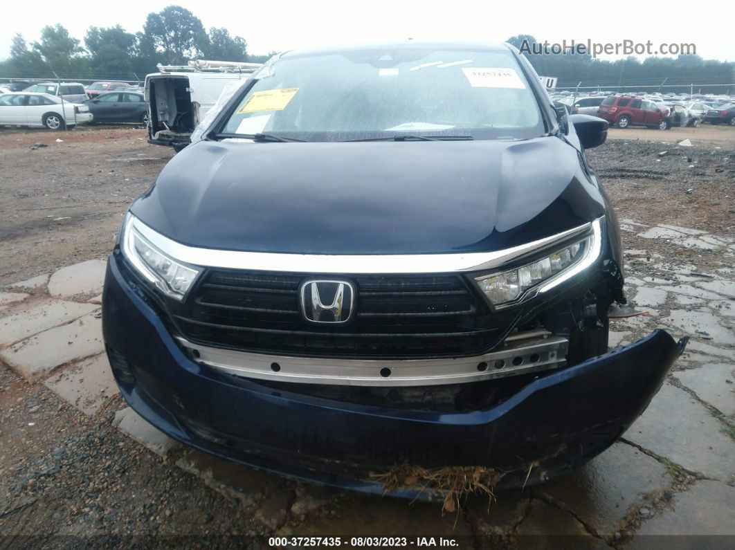 2021 Honda Odyssey Ex-l Blue vin: 5FNRL6H75MB034087