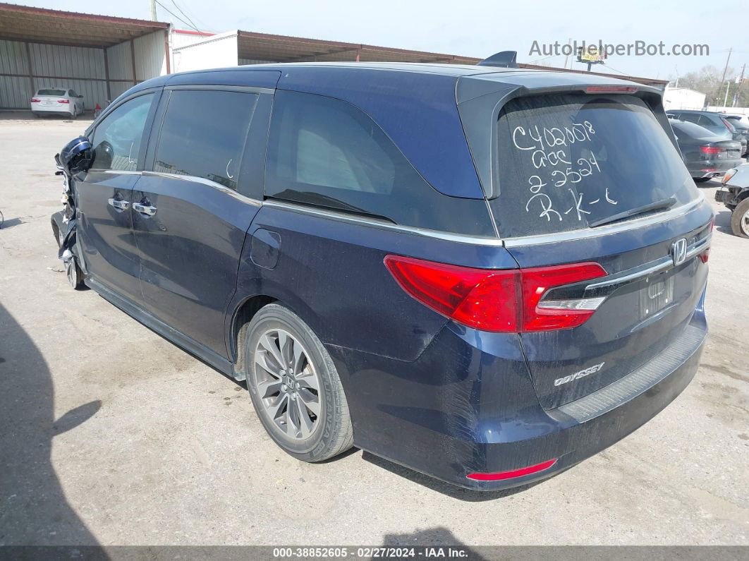 2021 Honda Odyssey Ex-l Blue vin: 5FNRL6H75MB034154