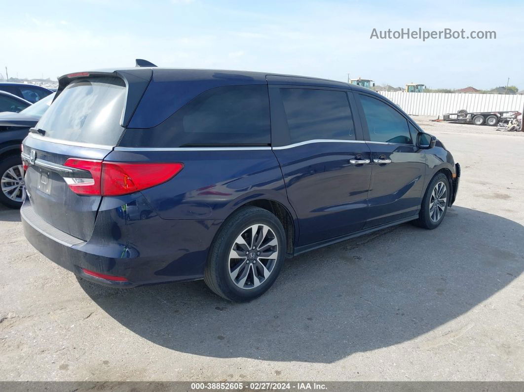 2021 Honda Odyssey Ex-l Blue vin: 5FNRL6H75MB034154