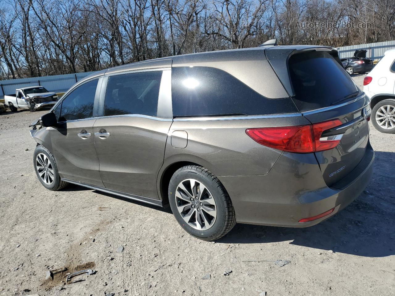 2021 Honda Odyssey Exl Gray vin: 5FNRL6H75MB034350