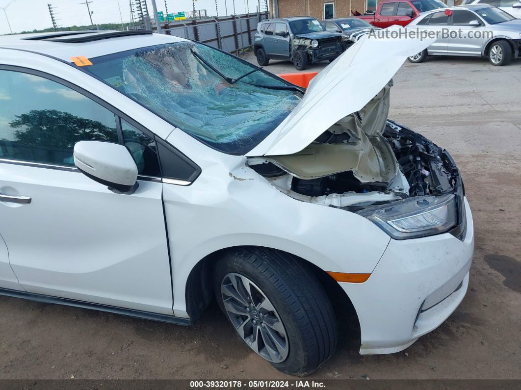 2021 Honda Odyssey Ex-l White vin: 5FNRL6H75MB035658