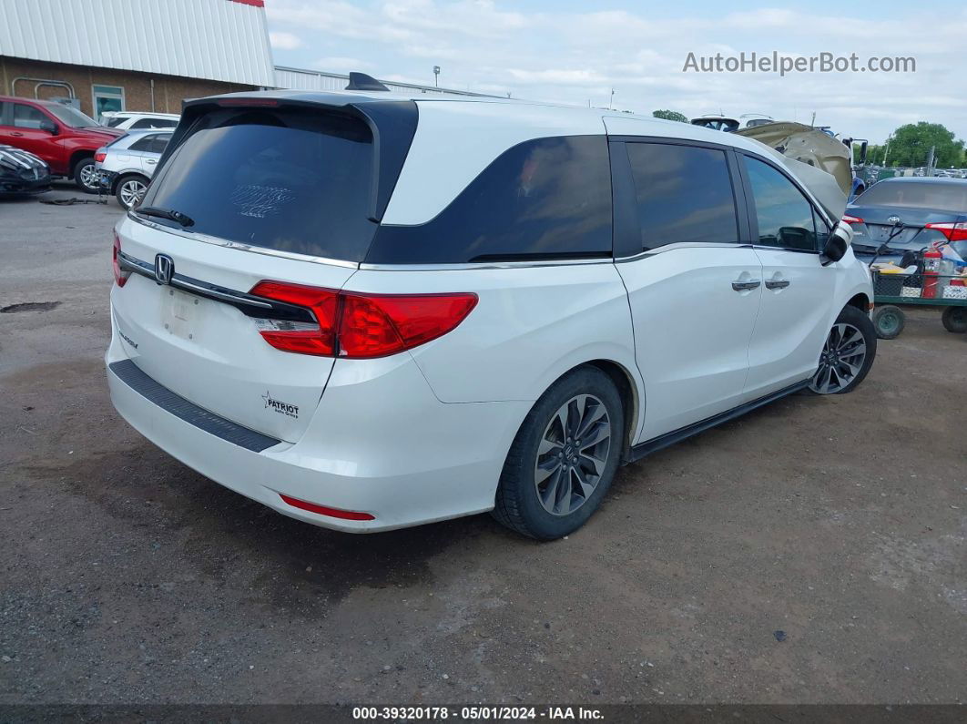 2021 Honda Odyssey Ex-l White vin: 5FNRL6H75MB035658