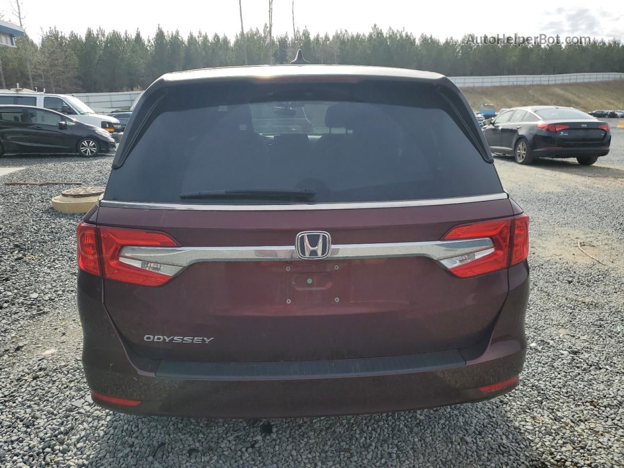 2019 Honda Odyssey Exl Бордовый vin: 5FNRL6H76KB015934