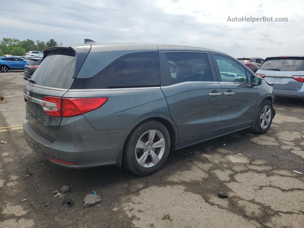 2019 Honda Odyssey Exl Gray vin: 5FNRL6H76KB046472