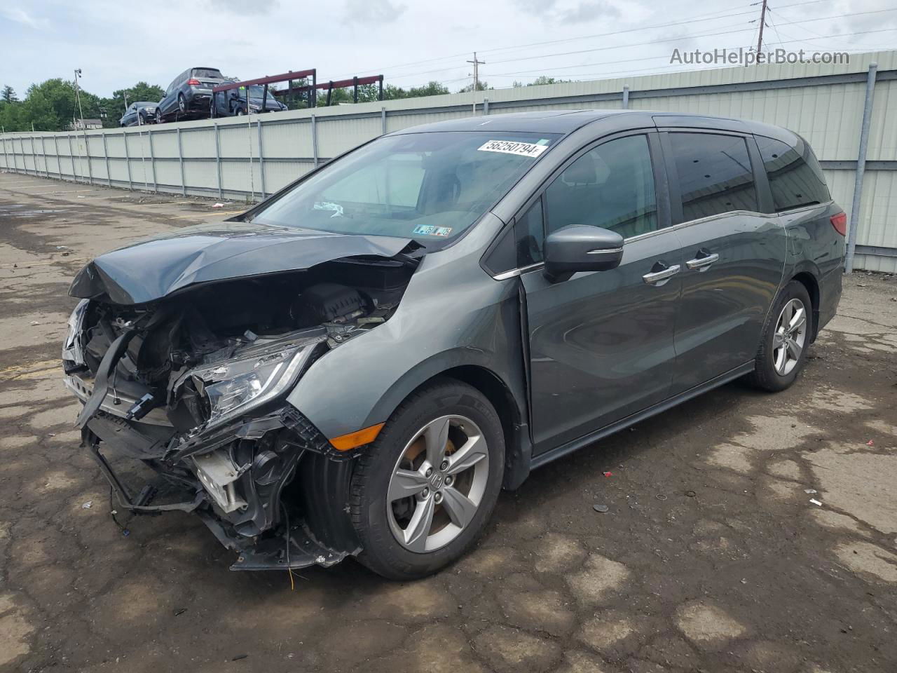 2019 Honda Odyssey Exl Gray vin: 5FNRL6H76KB046472