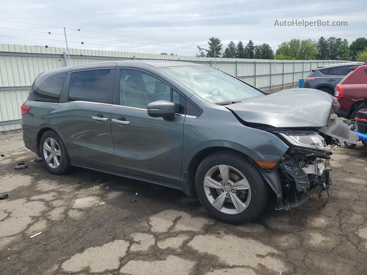 2019 Honda Odyssey Exl Gray vin: 5FNRL6H76KB046472