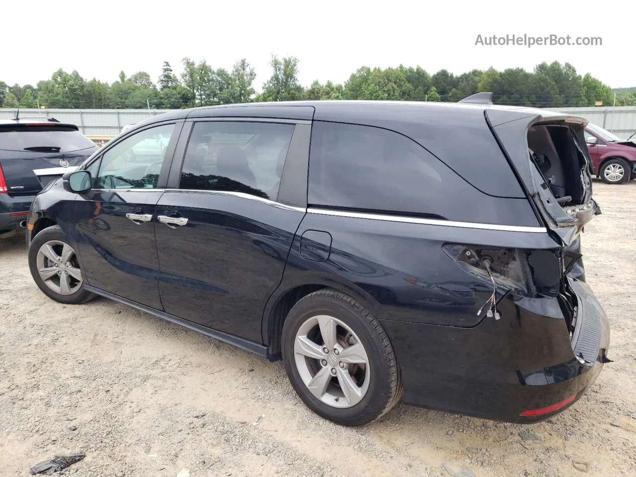 2019 Honda Odyssey Exl Черный vin: 5FNRL6H76KB080458