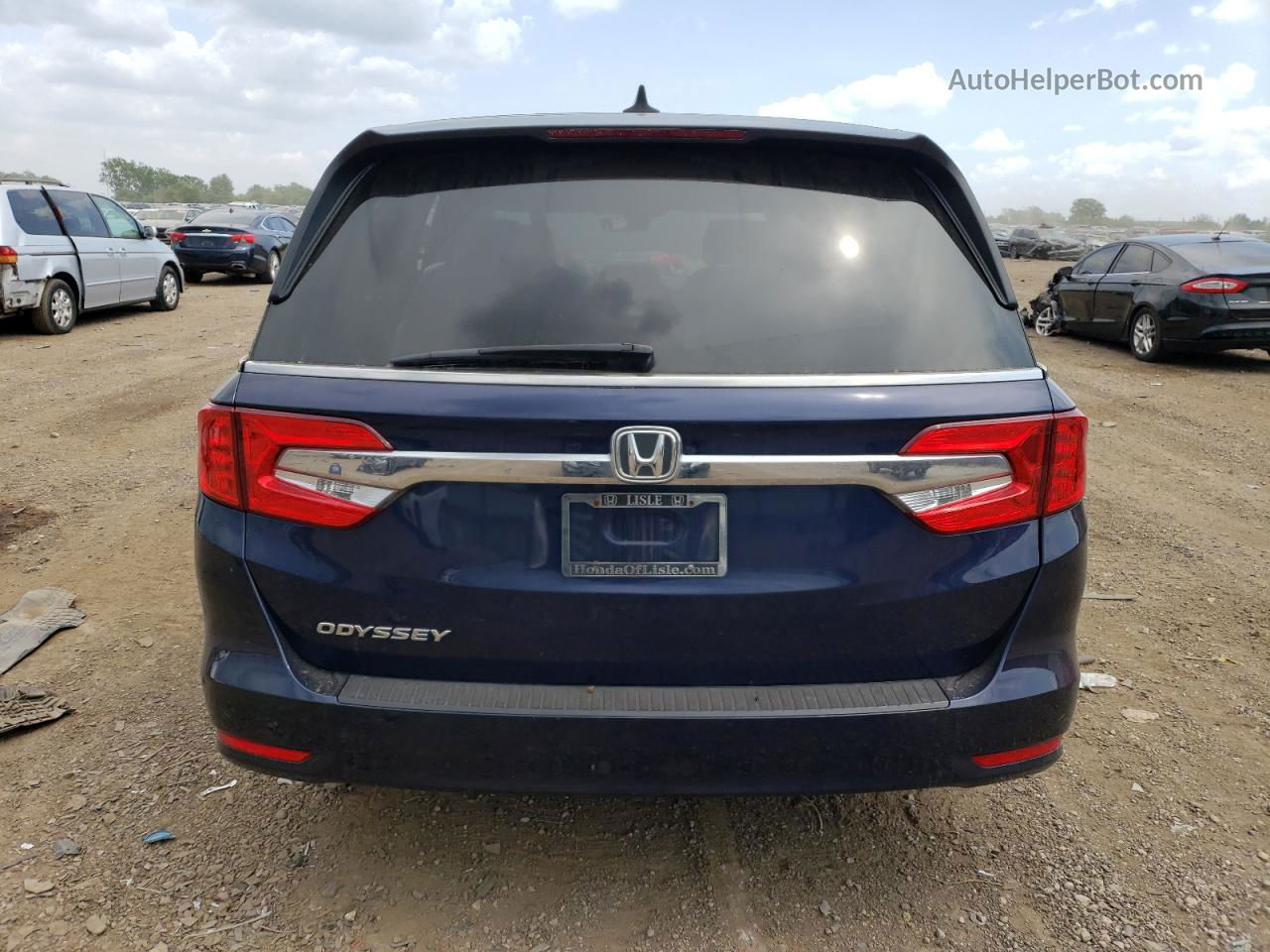 2019 Honda Odyssey Exl Blue vin: 5FNRL6H76KB122319