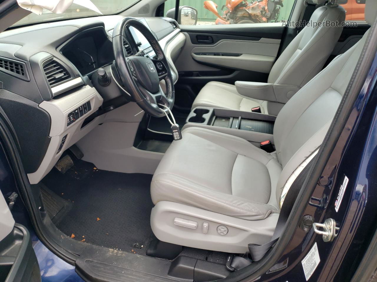 2019 Honda Odyssey Exl Blue vin: 5FNRL6H76KB122319