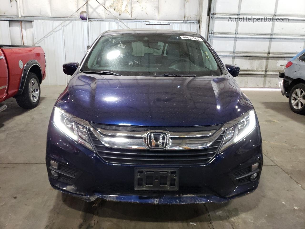 2019 Honda Odyssey Exl Blue vin: 5FNRL6H76KB122353