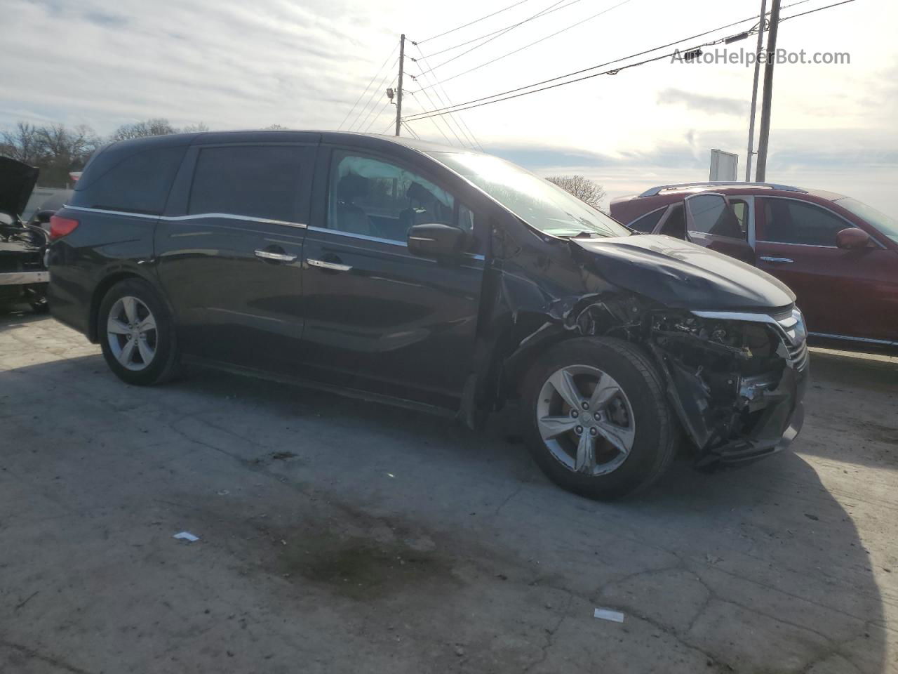 2020 Honda Odyssey Exl Черный vin: 5FNRL6H76LB002960