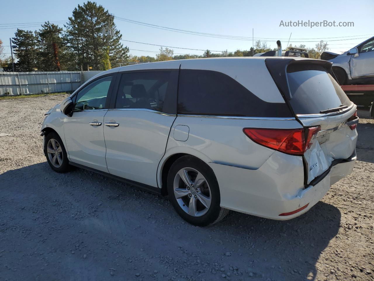 2020 Honda Odyssey Exl White vin: 5FNRL6H76LB014512