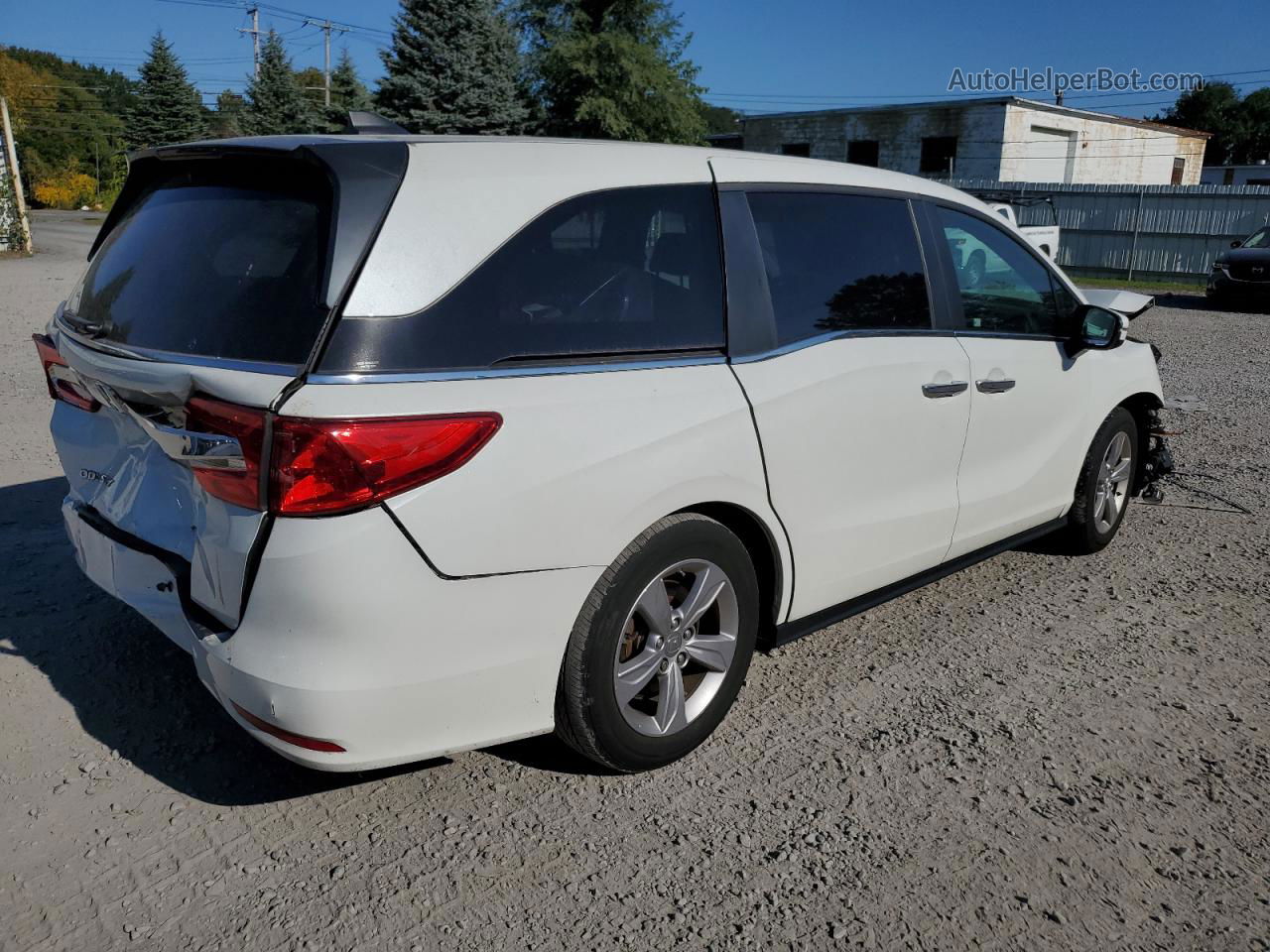 2020 Honda Odyssey Exl White vin: 5FNRL6H76LB014512