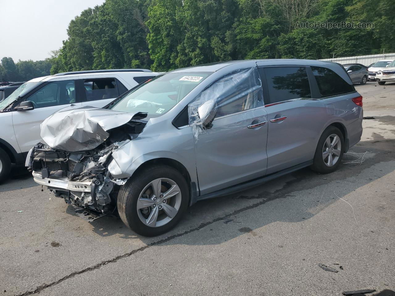 2020 Honda Odyssey Exl Silver vin: 5FNRL6H76LB036431