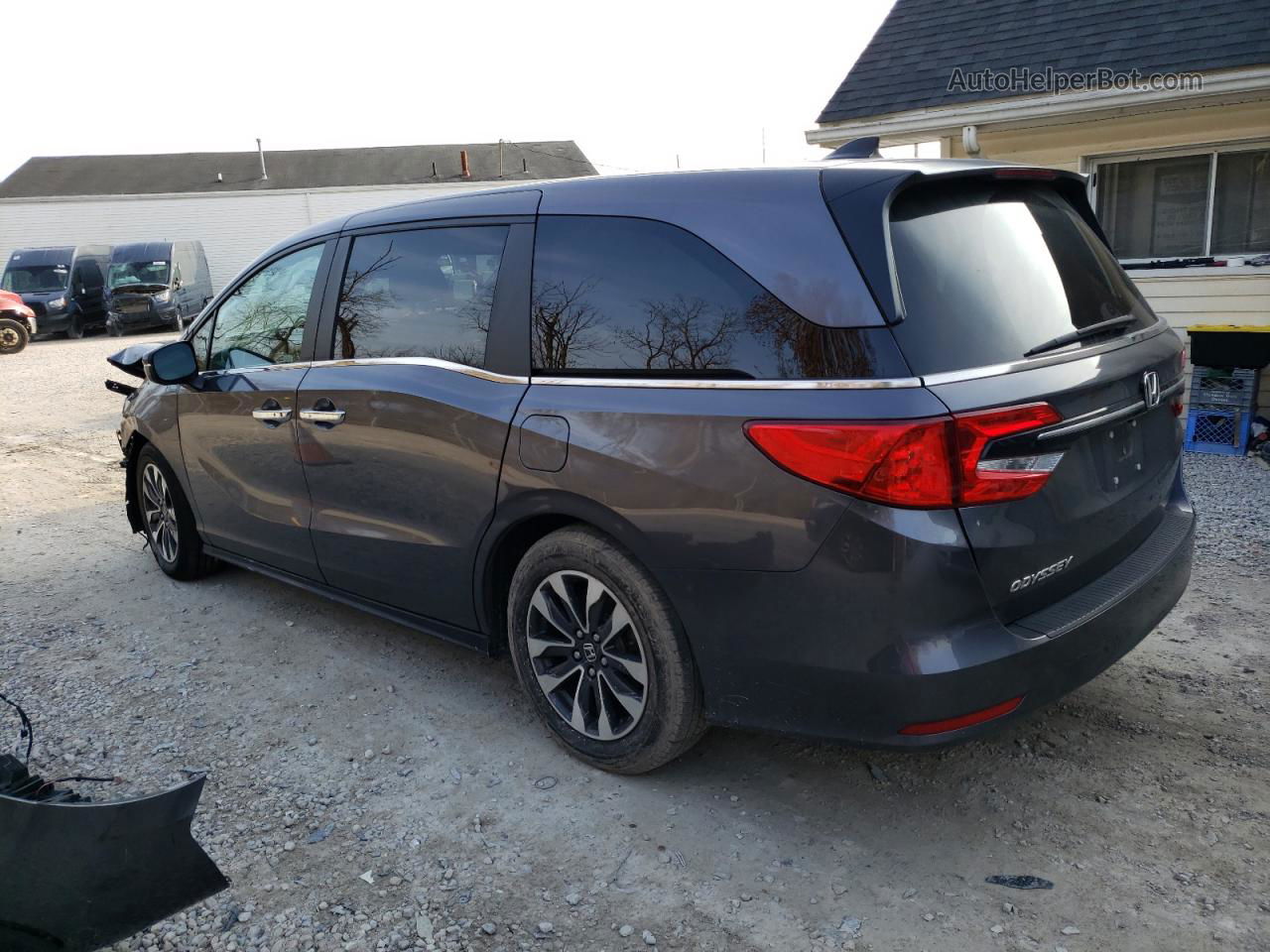 2021 Honda Odyssey Exl Серый vin: 5FNRL6H76MB008985