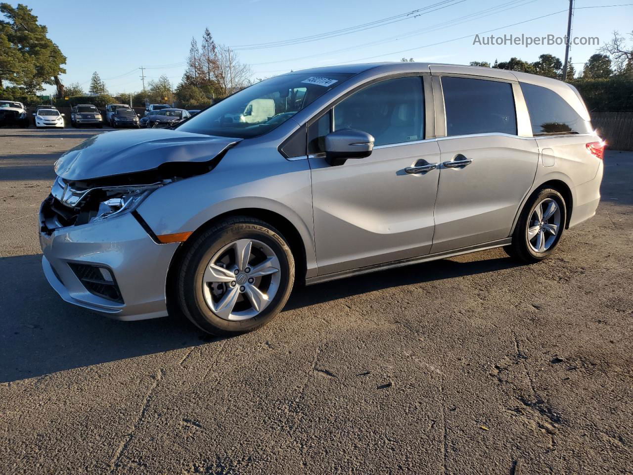 2019 Honda Odyssey Exl Серебряный vin: 5FNRL6H77KB009592